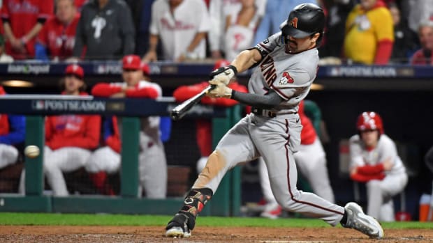 Arizona Diamondbacks left fielder Corbin Carroll.